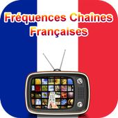 Frequency of TV channel French icon