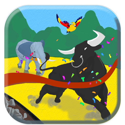 Animal relay race icon