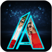 Lighting Text Photo Frames icon