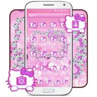 Lovely kitty icon pink wallpaper on 9Apps
