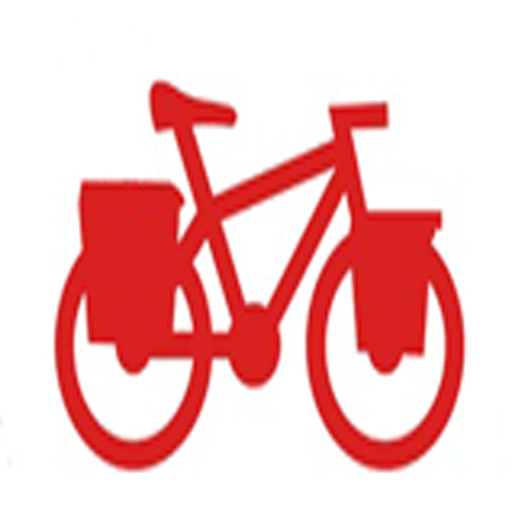 Bicycle travelers icon