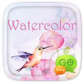 (FREE) GO SMS WATERCOLOR THEME on 9Apps