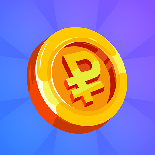 Рубль - кликер денег c апгрейдами иконка