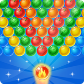 Bubble shooter fruit splash icon