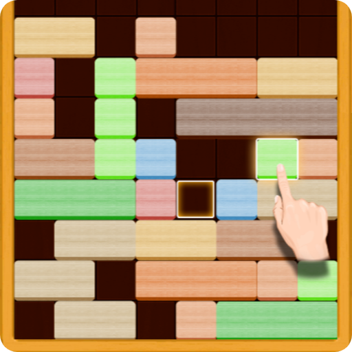 Block Slide - Wood &amp; Jewel Falling icon