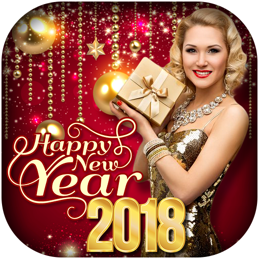 Happy New Year 2018 Photo Frame &amp; Editor icon