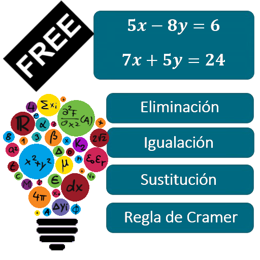 Sistema de Ecuaciones 2x2 icon