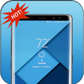 Bo tròn góc màn hình Note8 icon