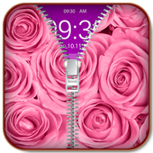 Pink Flower Zip Lock Screen icon