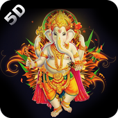 5D Ganesha HD Live Wallpaper icon