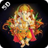 5D Ganesha HD Live Wallpaper