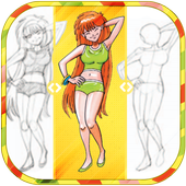 تعلم كيفية رسم الانمي أيقونة