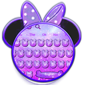 Purple Galaxy Mini Keyboard Theme icon