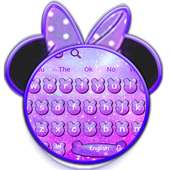 Purple Galaxy Mini Keyboard Theme