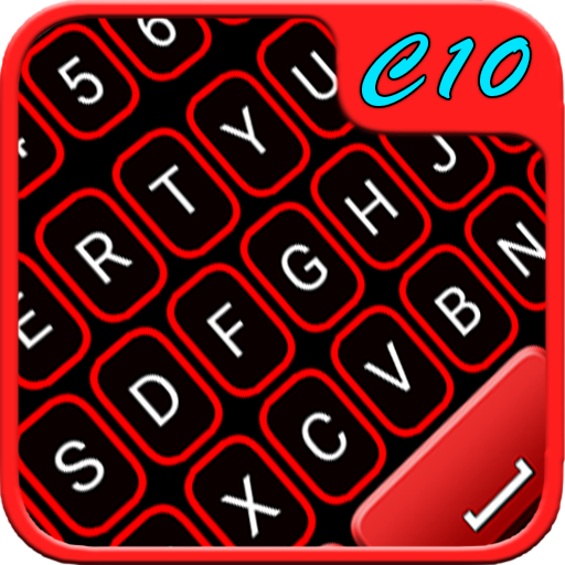 ikon Red Neon Keyboard