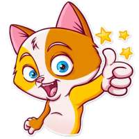 Cute & Funny Cat Sticker For WhatsApp - WAStickers