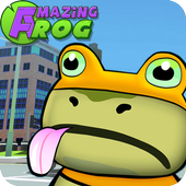 Amazing frog ? in city screenshots icon