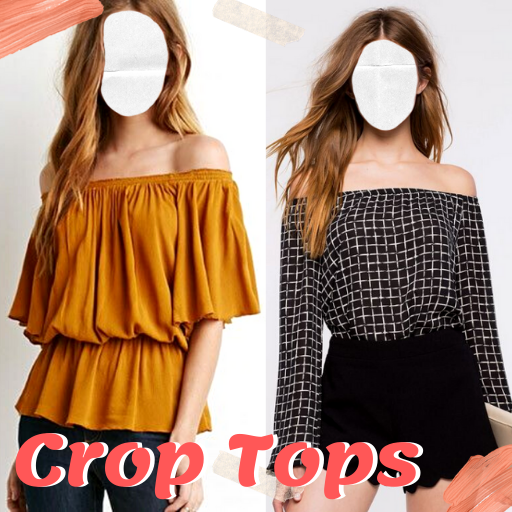 Women Crop Tops Photo Suit icon