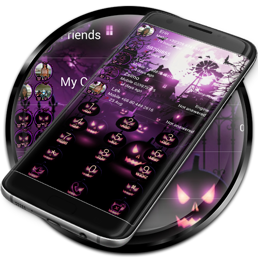 Dialer Halloween Pink Theme أيقونة