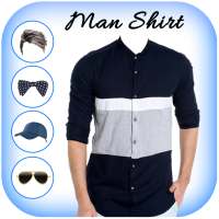 Man Blue Shirt Photo Suit