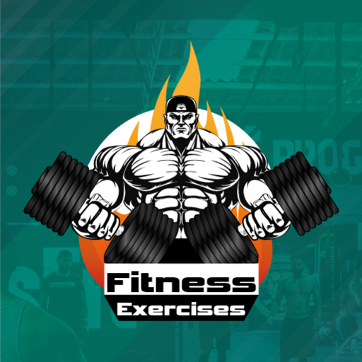 Fitness exercise man and woman आइकन