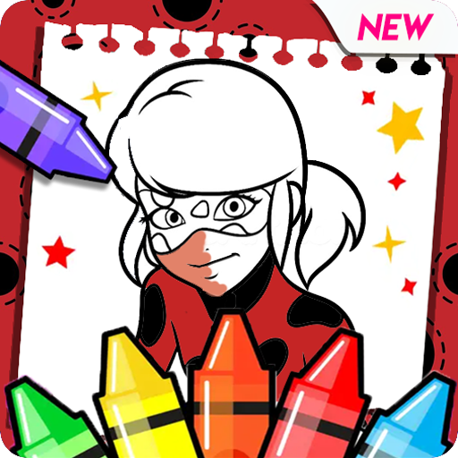 ladybug's coloring cartoon game icon