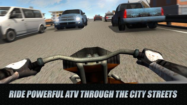ATV City Traffic Racing 3D screenshot 1