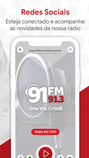 91 FM Curitiba - 91fmcuritiba.com.br screenshot 3