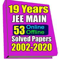 19 Years JEE MAIN 53 Solved Papers (2002-2019) on 9Apps