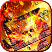 Fire Skull Keybaord Theme أيقونة