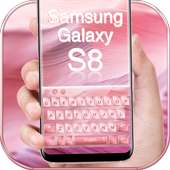 Galaxy S8 Pembe Klavye