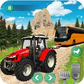 tracteur tirer autobus Jeu - tracteur transporter