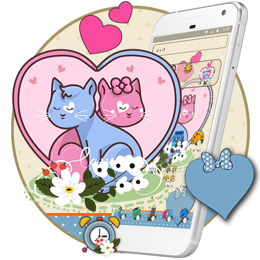 Cute Couple Love Cat Theme icon