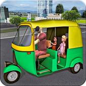 US Rickshaw Driver: Rickshaw Games 2018 icon