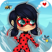 Running Ladybug The hero Chibi icon