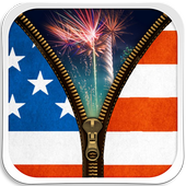 American Zipper Lock Screen icon