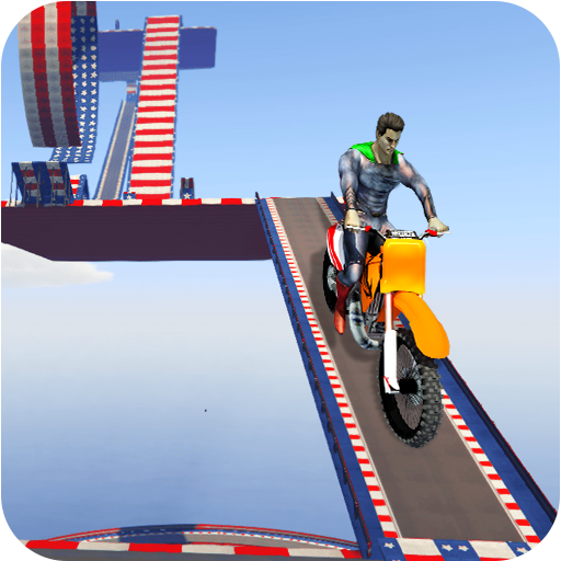 SuperHero Mega Ramp Stunt Bike Impossible Tracks icon