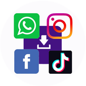 All In One Status Saver whatapp facebook insta icon