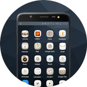 Free White Wooden Launcher Theme icon