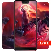 Slam dunk basketball fire live wallpaper icon