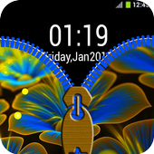 Flowers Zipper Lock Screen icon