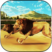 Lion Racing 3D king icon