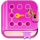 Secret diary with lock - Diary with password icon