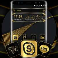 Gold Black Launcher Theme