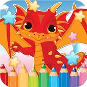 Dragon Drawing Coloring Book on 9Apps