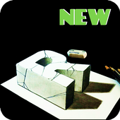 Drawings in pencil in 3D easy. Draw 3d icon