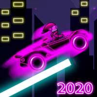 Neon Car Hill Climb 2020