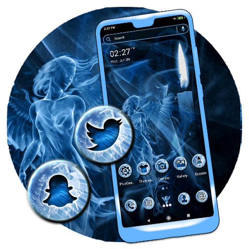 Angel Smoke Launcher Theme أيقونة