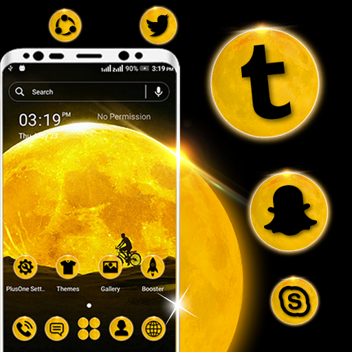 Golden Moon Launcher Theme icon