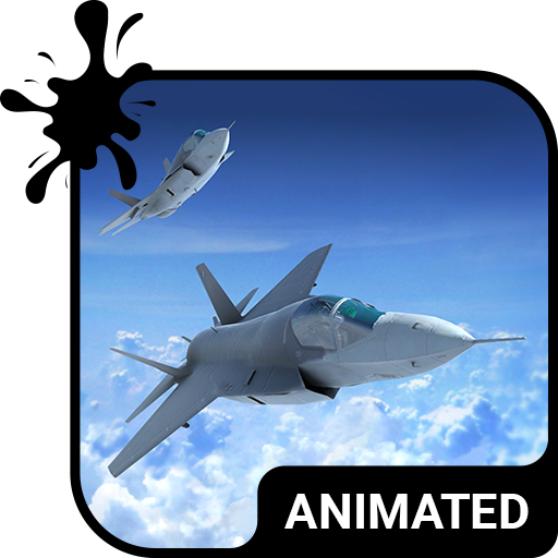 Jet Flight Animated Keyboard   Live Wallpaper icon